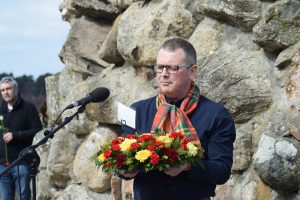 Laying our wreath
