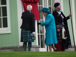 The Queen opening the new visitor centre at Braemar